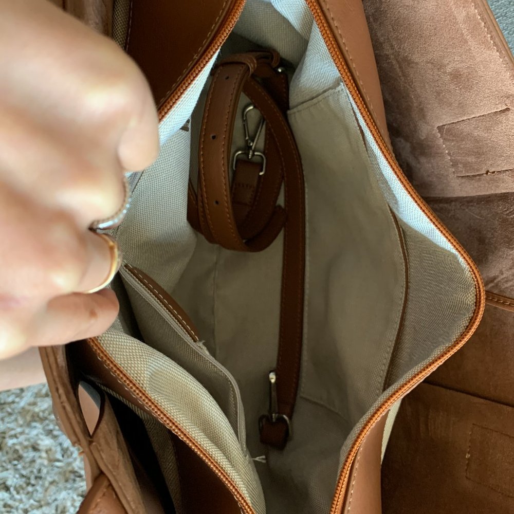 Arco women brown leather tote bag - Picture 7 of 8